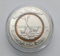 Германия. Монета 5 евро 2018 года "Субтропическая зона", полимерное кольцо.