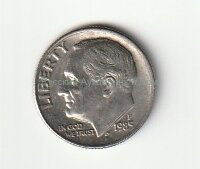 США 1 дайм (10 центов) 1985 года 